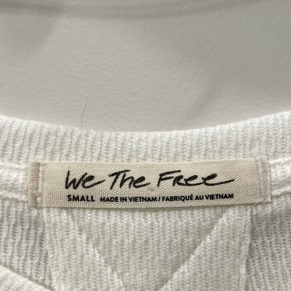 Free People We The Free Snowy Thermal 6pm Long Sleeve Tunic Size Small - Picture 8 of 8